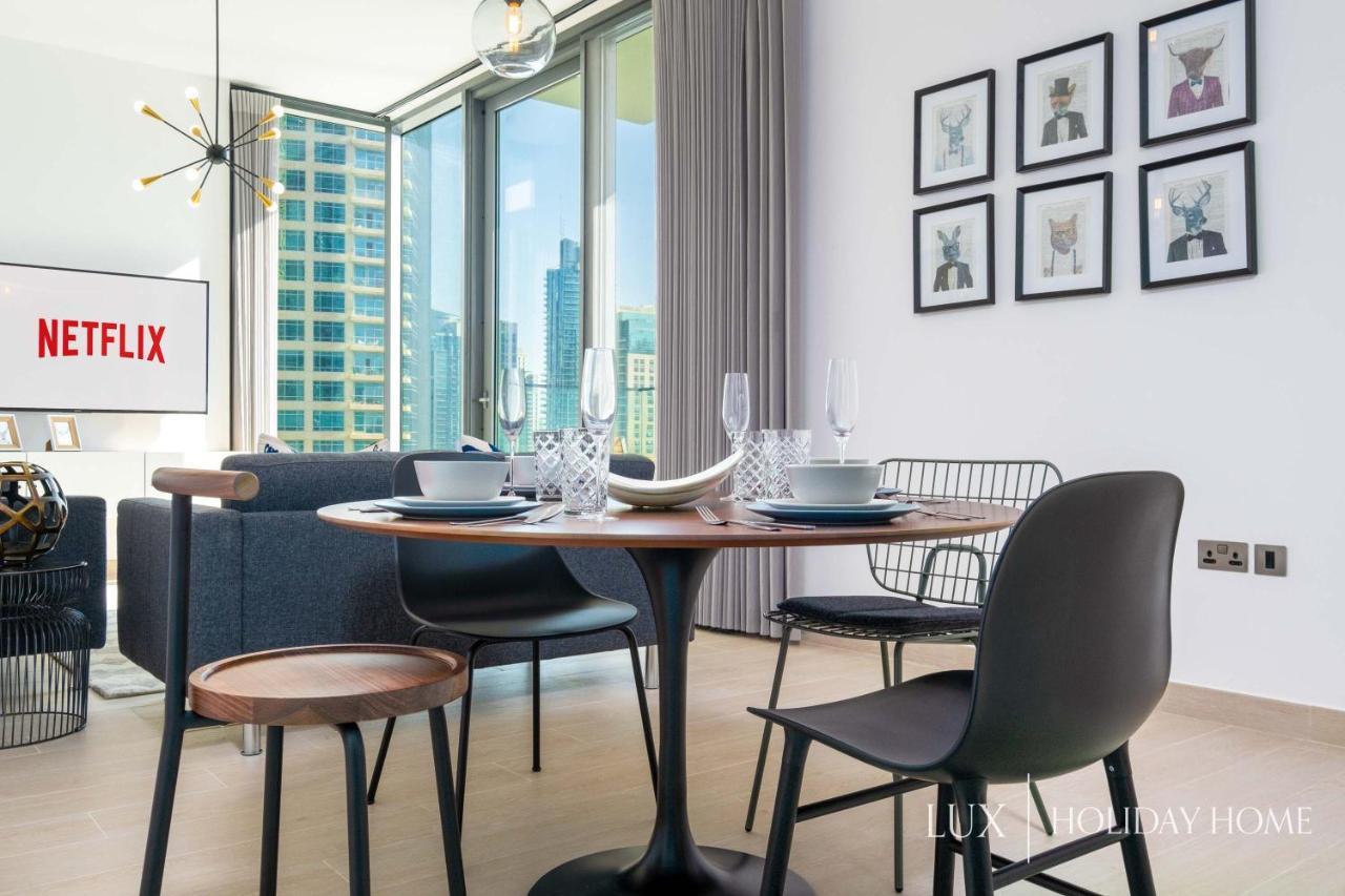 Lux - Contemporary Suite With Full Marina View Dubaj Kültér fotó